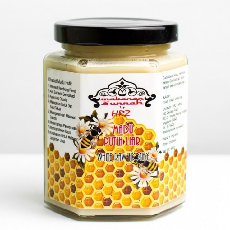 White Raw Honey 400g